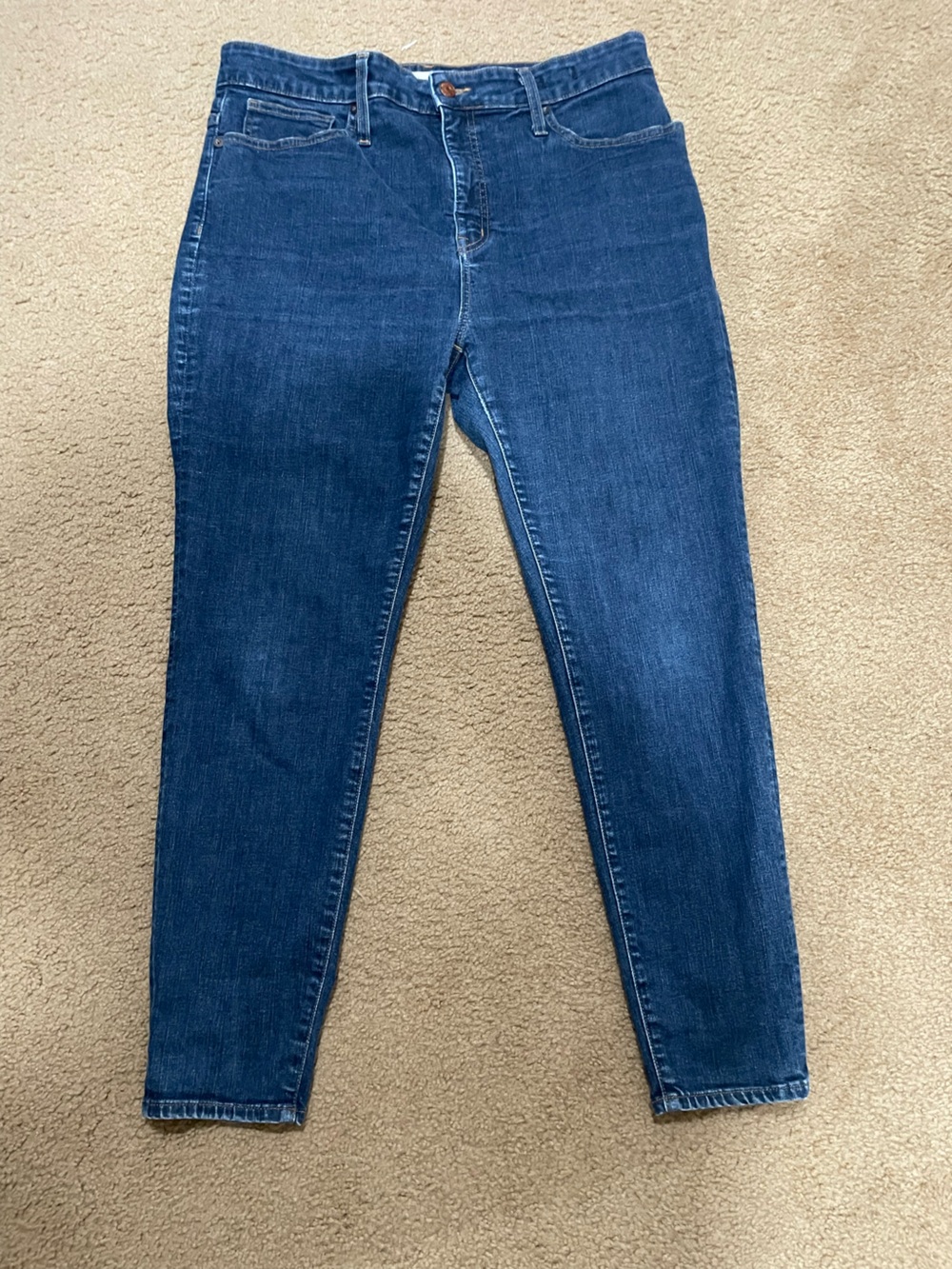 Madewell Curvy High-Rise Skinny Women’s Jeans - Dark Blue 33s